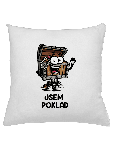Jsem poklad polštář White