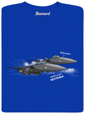 Stíhačka nestíhá pánské dlouhý rukáv Royal Blue