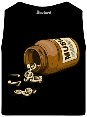 Music Pills pánské tílko Black