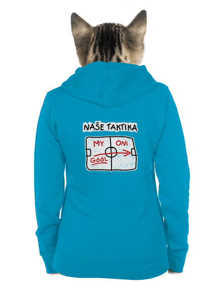 Naše taktika dámská mikina na zip Blue Atol