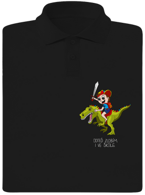 Kluk ve škole pánská polokošile Black