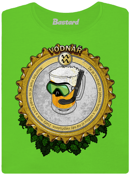 Pivní horoskop: Vodnář dámské tričko Apple Green