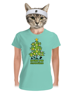 Houby pod stromečkem dámské sportovní tričko Mint Mal