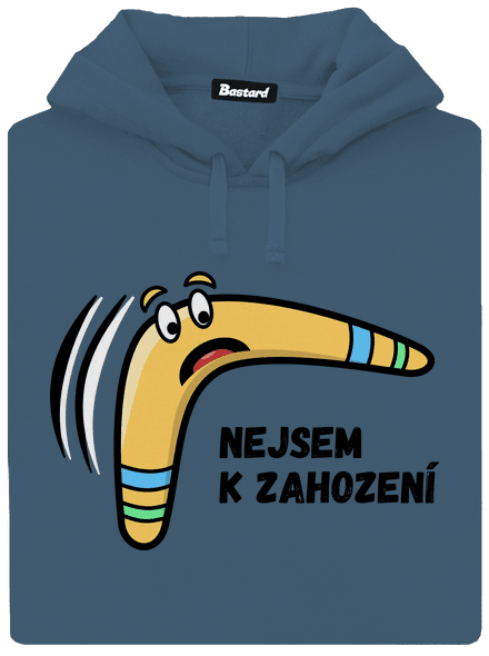 Nejsem k zahození dámská mikina klokanka Denim