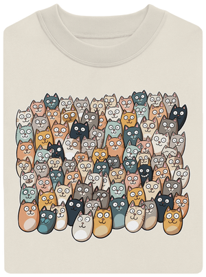 Najdi čerta unisex mikina bez kapuce Off White