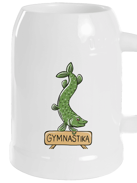 Gymnaštika půllitr White