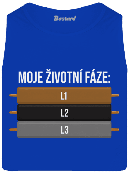Moje životní fáze pánské tílko Royal Blue