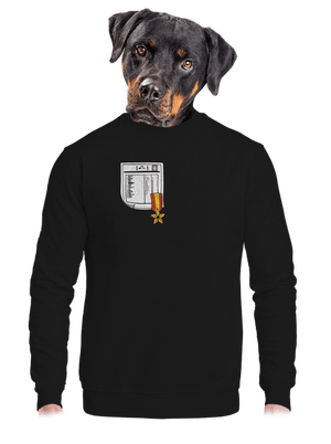 unisex mikina bez kapuce