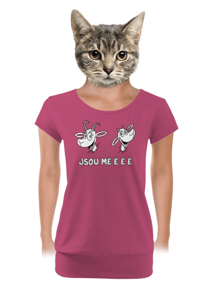 Kozy Jsou méééé dámské tričko s lemem Magenta