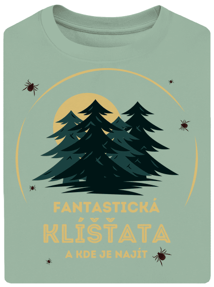Fantastická klíšťata unisex tričko oversized Sage