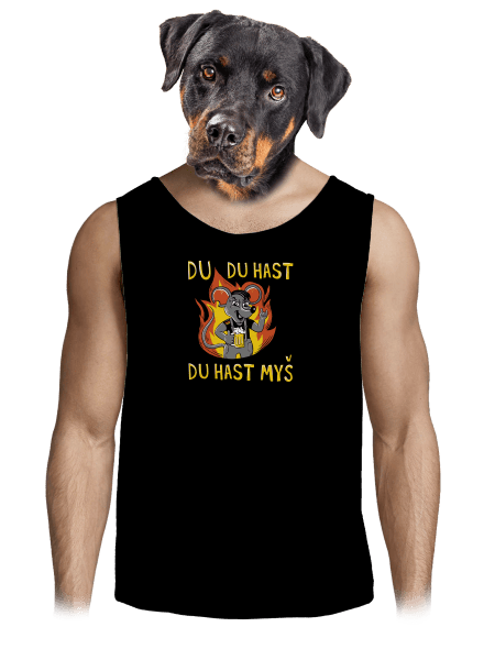 Du hast myš pánské tílko Black