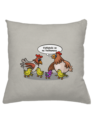 Velikonoční kuře polštář Stracciatella