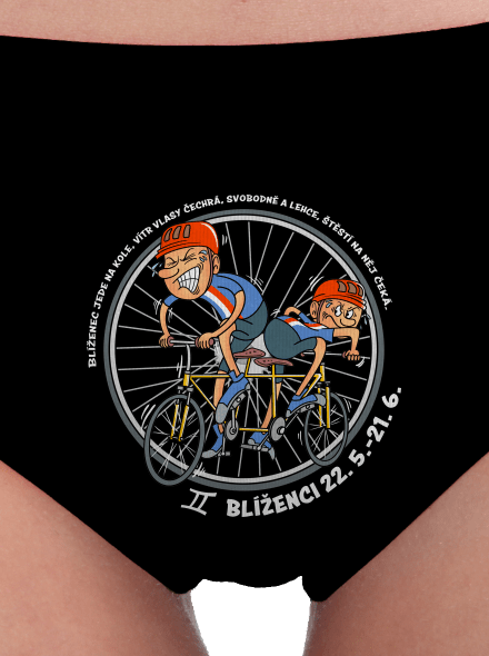 Cyklistický horoskop: Blíženci dámské kalhotky Black