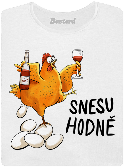 Snesu hodně dámské tričko s lemem White