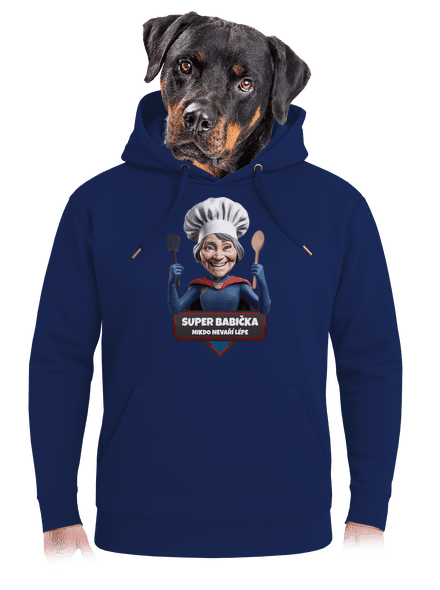 Super babička unisex mikina premium Navy