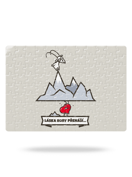 Láska hory přenáší puzzle White