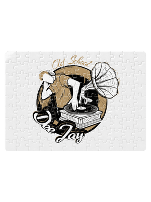 Old School DJ puzzle White