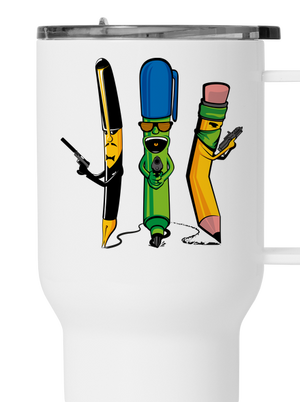 Psací gang termohrnek White