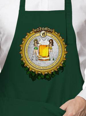 Pivní horoskop: Kozoroh zástěra Bottle Green