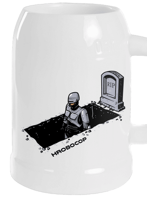 Hrobocop půllitr White