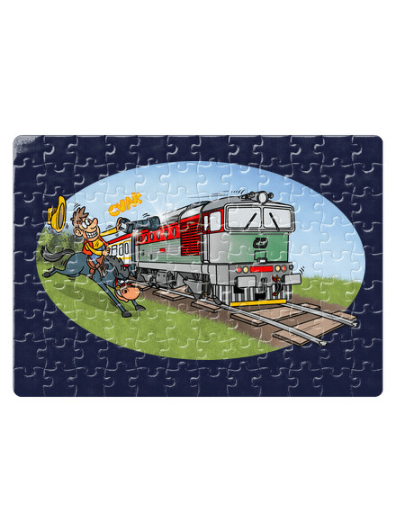 Šotouš na lovu puzzle White