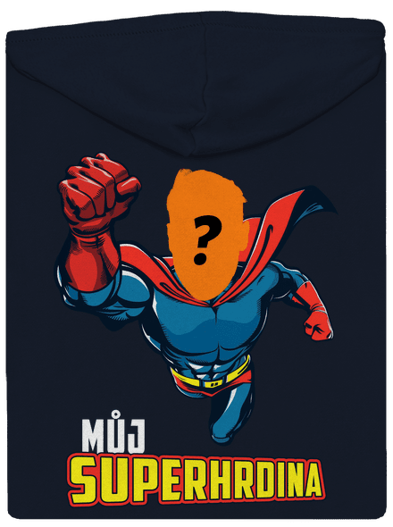 Můj superhrdina dámská mikina na zip Navy Mal