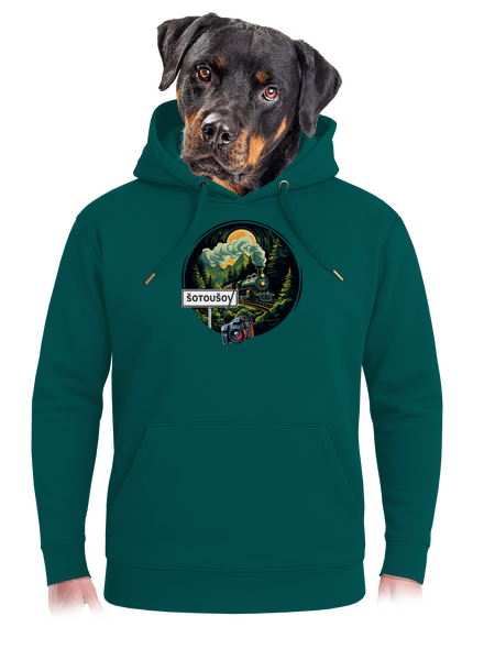 Šotoušov unisex mikina premium Emerald Green