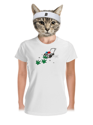 Ganja krize dámské sportovní tričko White