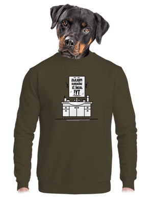 unisex mikina bez kapuce