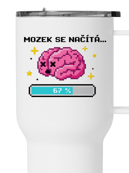 Mozek se načítá termohrnek White