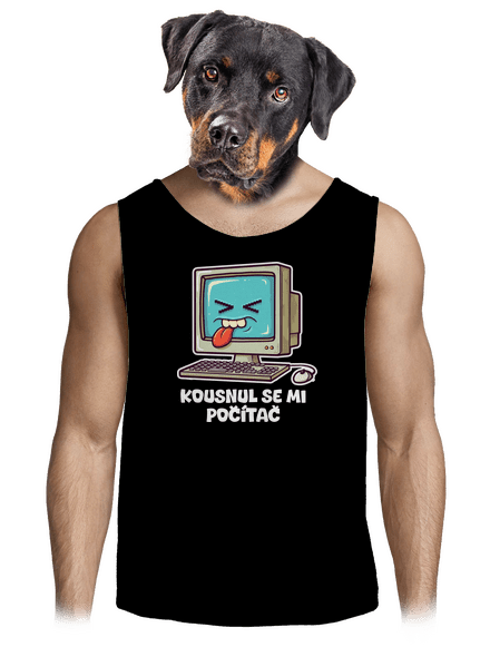 Kousnul se mi počítač pánské tílko Black