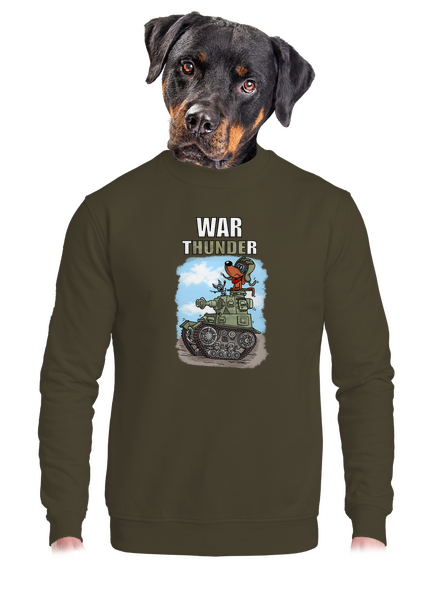 War Hunde unisex mikina bez kapuce Urban Khaki