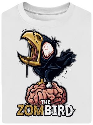 Zombird unisex tričko oversized White