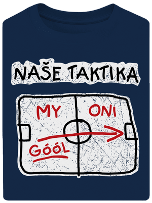 Naše taktika unisex tričko oversized Midnight Blue