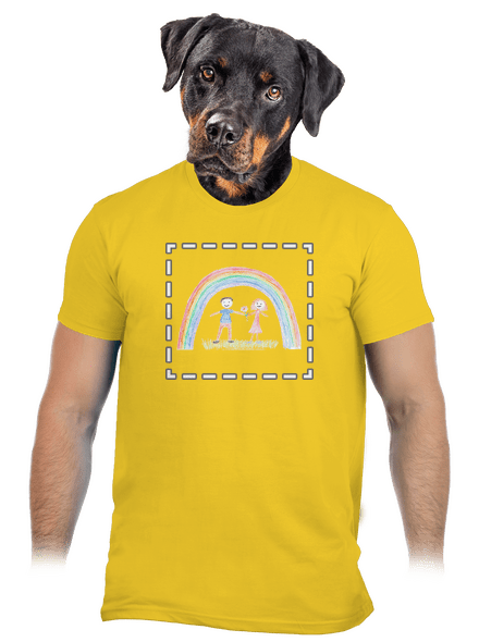 Dětské kresby - nahraj vlastní pánské tričko Gold