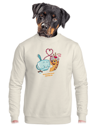 unisex mikina bez kapuce