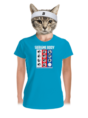 Sbíráme body - hokej dámské sportovní tričko Blue Atol