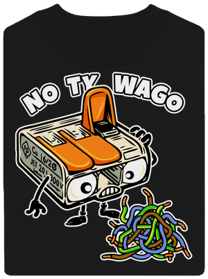 Wago svorka unisex mikina bez kapuce Black