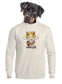 unisex mikina bez kapuce