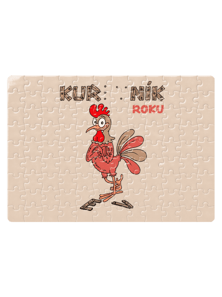 Kur(ev)ník roku puzzle White