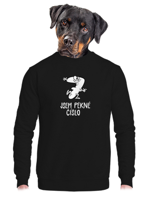 unisex mikina bez kapuce
