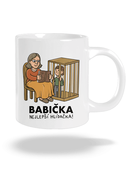 Babička hlídačka velký hrnek White