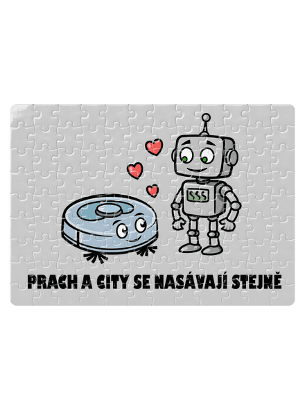 Láska mezi roboty puzzle White