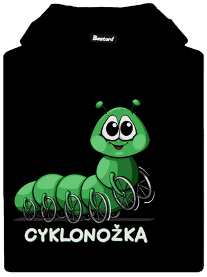 Cyklonožka pánská mikina klokanka Black