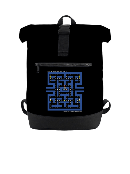 Pac-Man pivo batoh Black