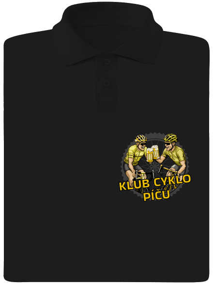 Klub cyklo píčů pánská polokošile Black