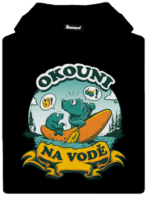 Okouni na vodě pánská mikina klokanka Black