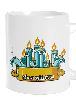 Svíčková velký hrnek White