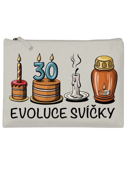 Evoluce svíčky taštička Stracciatella
