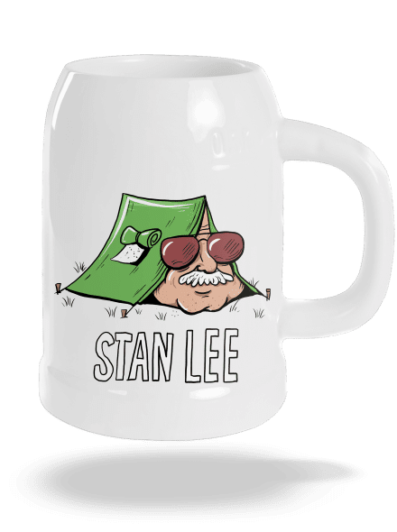 Stan Lee půllitr White